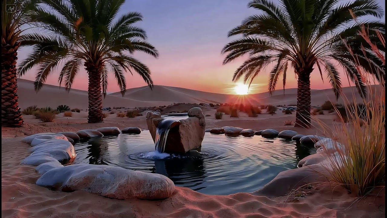 528Hz Desert Oasis Calm | Healing Frequency for Mind and Soul