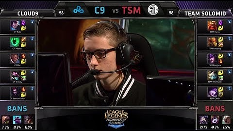 Cloud 9 vs TSM | S4 NA LCS Summer split 2014 Week 8 Day 2 | C9 vs TSM W8D2 G3 Full Game HD