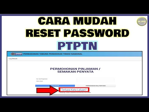 Cara reset password @ Alamat emel ptptn Ujrah