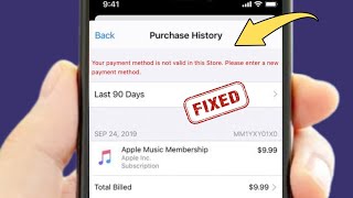 Your Payment Method iS Not Valid in This Store i0S 26 | iPhone iPad | 2026