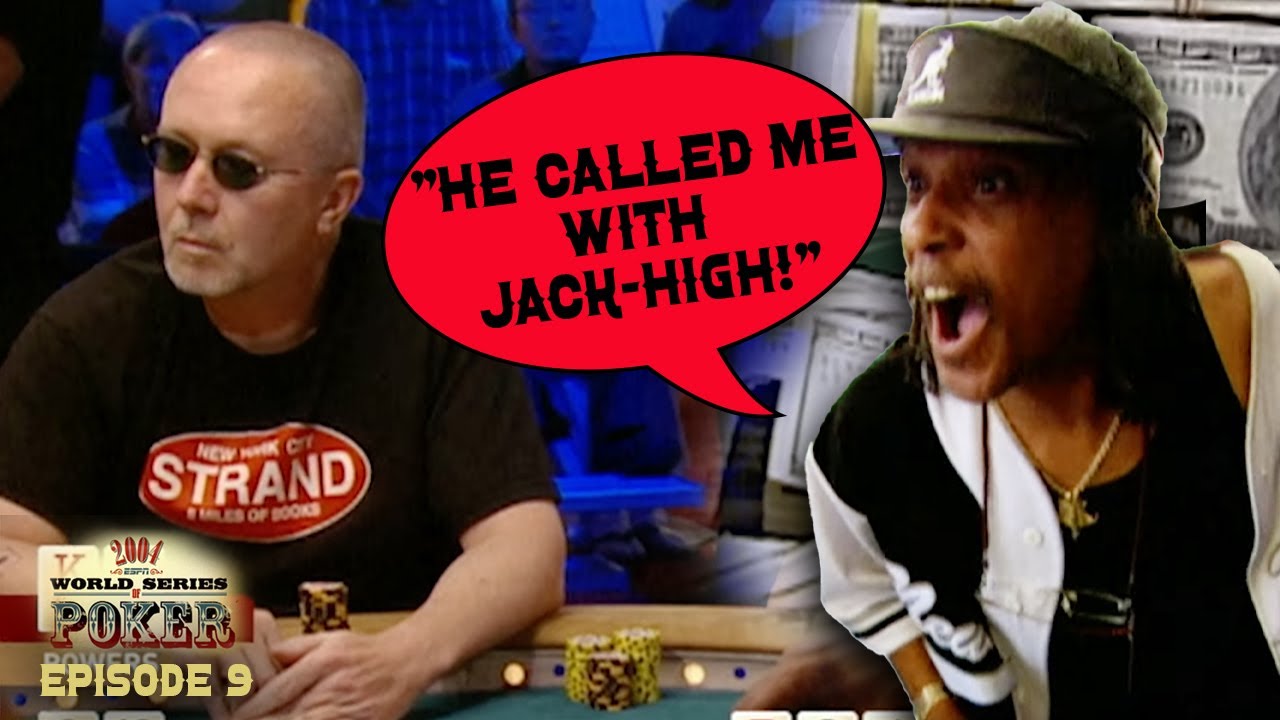 Disrespectful Amateur or Awesome Character? Homeless Broke Ellix Powers Puts on a Show at 2004 WSOP!