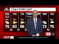 First Alert Forecast: Warmer Wednesday (April 22) with some showers possible