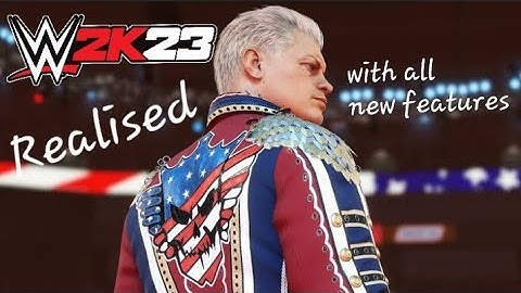 Wr3d  2k23 New mod Realised with all new features new hairstyles new beards new models and many more