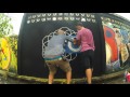 &quot;The Violet&quot; Flower of life graffiti  stencil timelapse in Bangkok