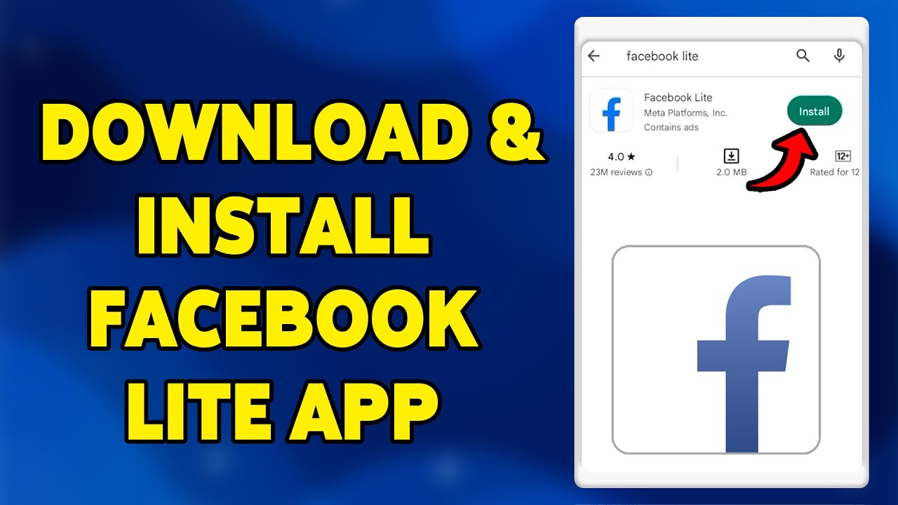 How to Download Facebook Lite App and Login