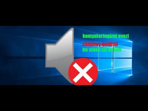 Video: Nega Mening Kompyuterimda Ovoz Ishlamaydi?