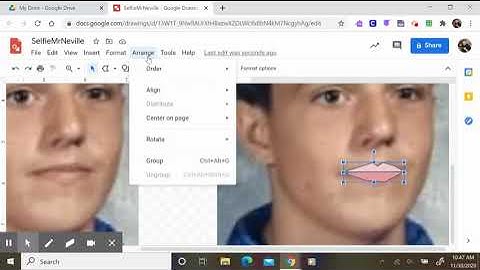 Google Drawing Self Portrait