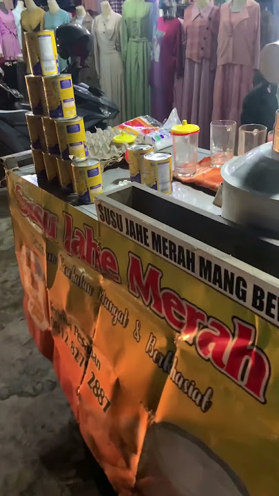 Susu Jahe Merah Mang Bewok ‼️ Cocok Buat Musim Hujan ☔️ #susu #jahemerah #minuman