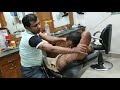 Super relaxing Indian head and body massage with neck cracking | Powerful ASMR