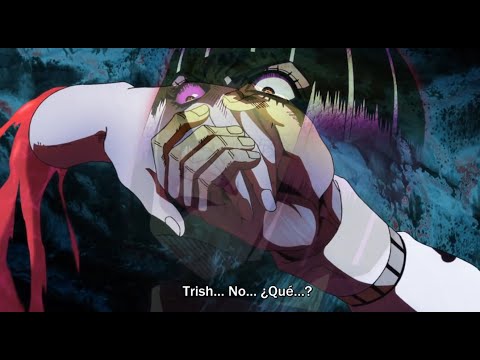 ジョジ : Bucciarati escolta a Trish junto al Jefe