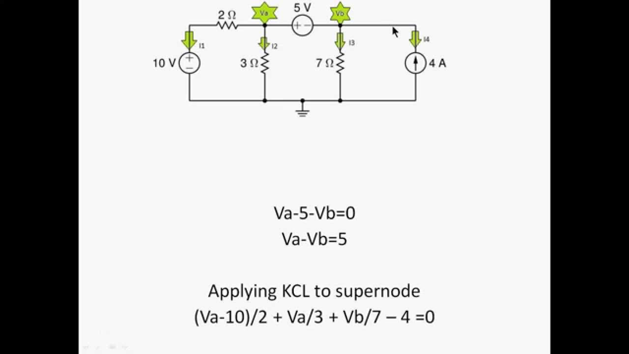 How to apply KCL to a circuit - YouTube