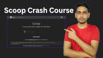 Scoop a Windows CLI Installer Crash Course