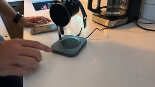GuMosh Qi2.2 Charging Station for Apple, 25W 3 in 1 Magsafe Charger Stand with Active Cooling Fan, M