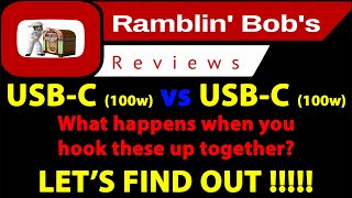 USBC (100w) vs USBC (100w)  What Happens When You Hook Them Together  LET'S FIND OUT !!!!!