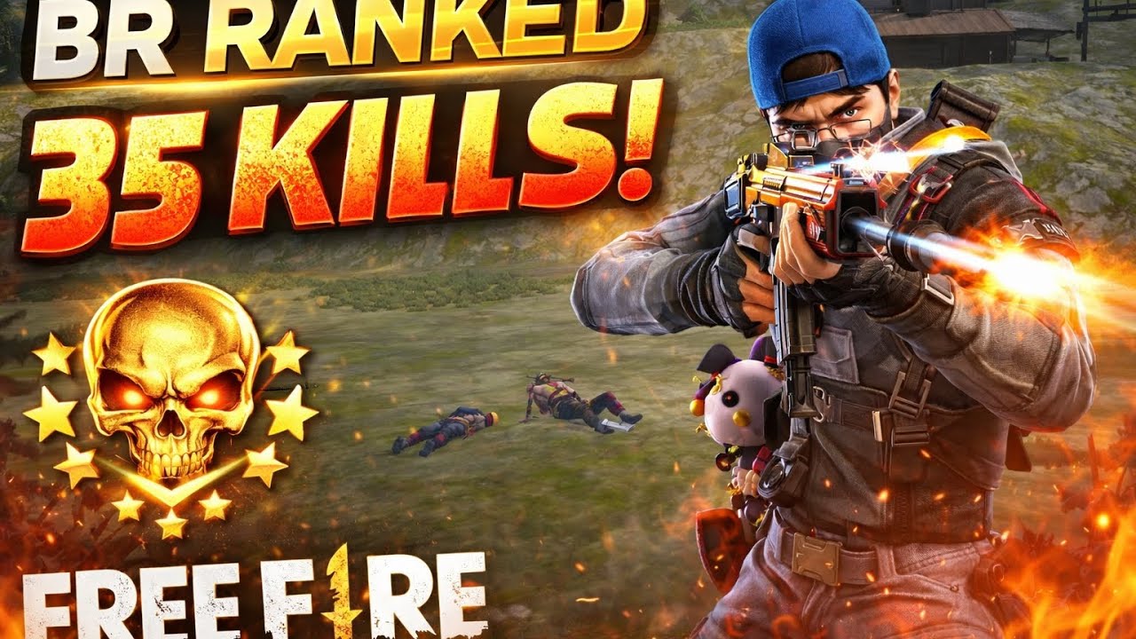 BR Ranked 35 Kills 😱 | SCAR + MP40 Full Domination | Free Fire