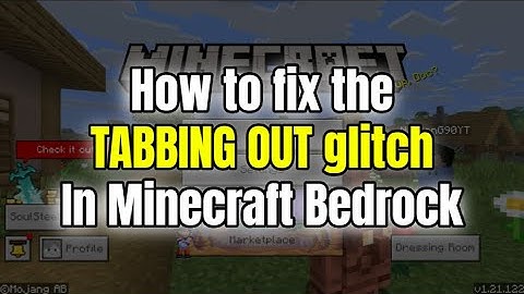 How to FIX the Tabbing Out glitch in Minecraft Bedrock