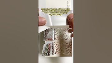 VOID film matte silver Tamper proof printing materials partially transfer SENING Packing Material