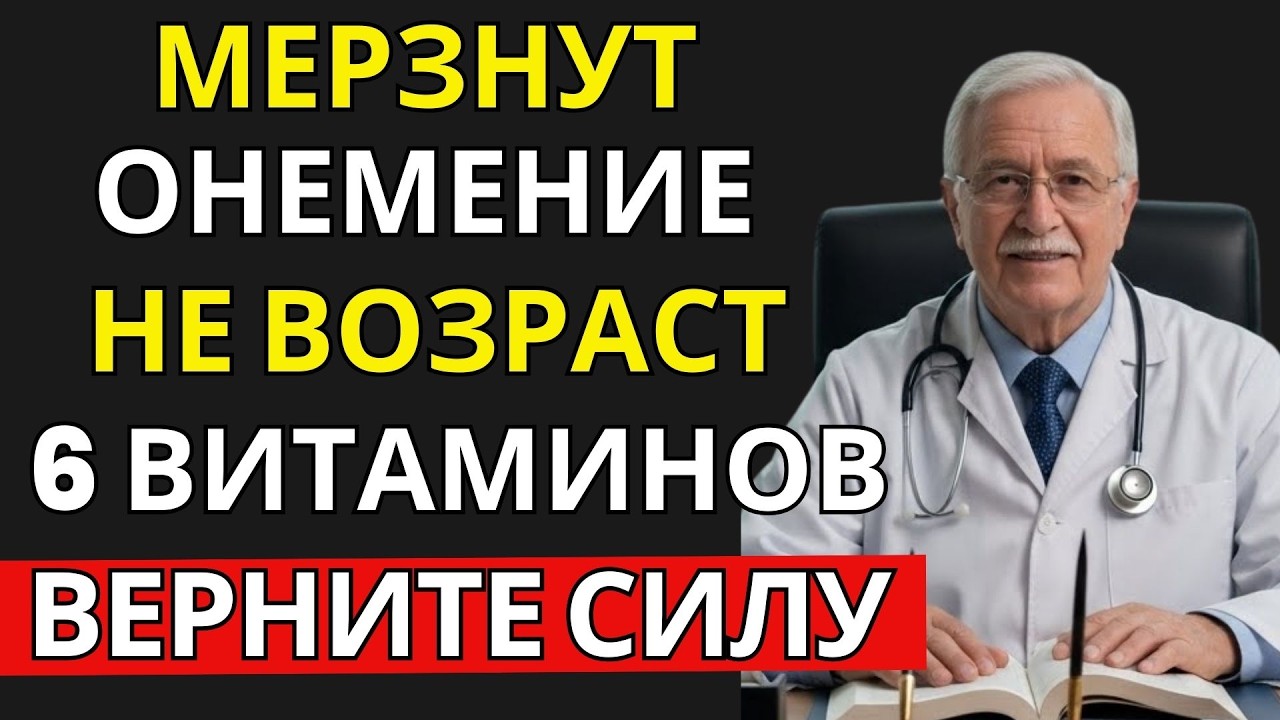 ВРАЧ ОБЪЯСНЯЕТ: Холодные и тяжёлые ноги после 60 — 6 витаминов для кровотока и лёгкости