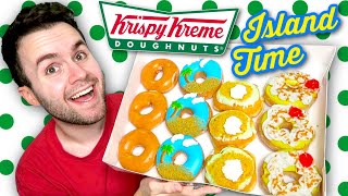 Krispy Kreme's NEW Island Time Donuts REVIEW!