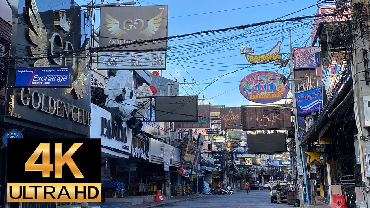 Pattaya 4K Walk Sep 5. 2020 WalkingStreet soi14,15,16. and สองแถว, songthaew