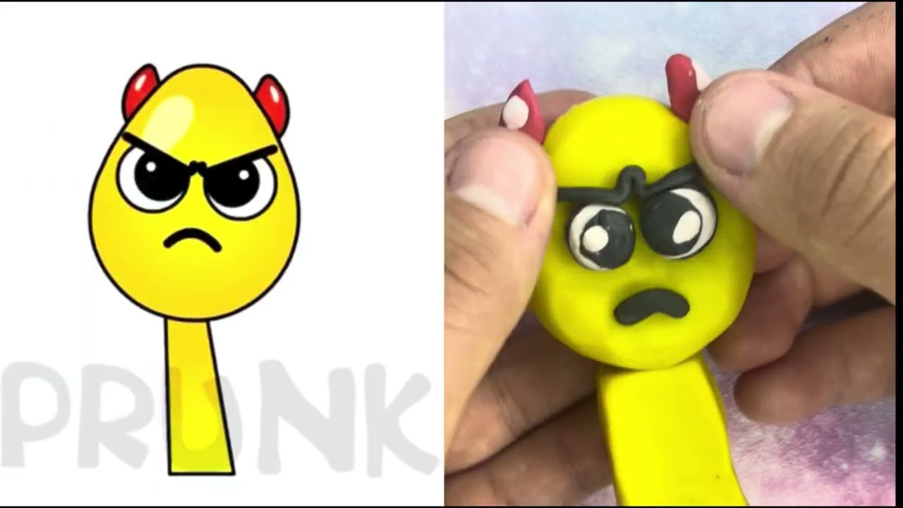 My Sprunki Oc:Xagi Vagi #sprunki #diy #plastilina #clayx @sprunkiss