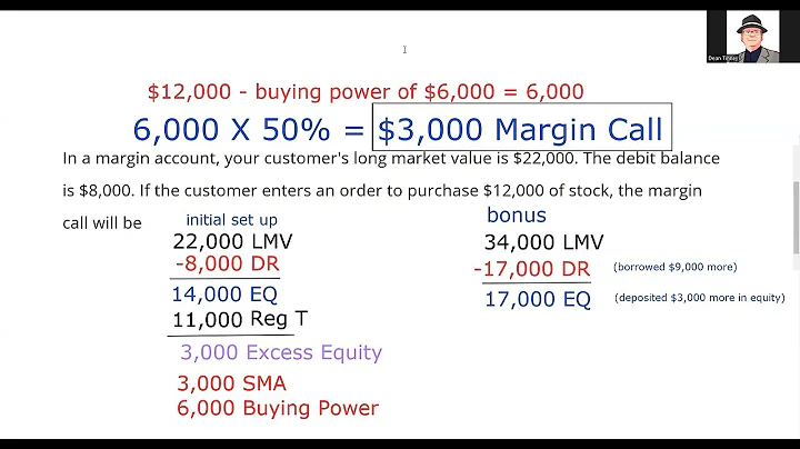 After Using SMA as Buying Power what is the Margin Call?  Series 7 Exam Margin Prep