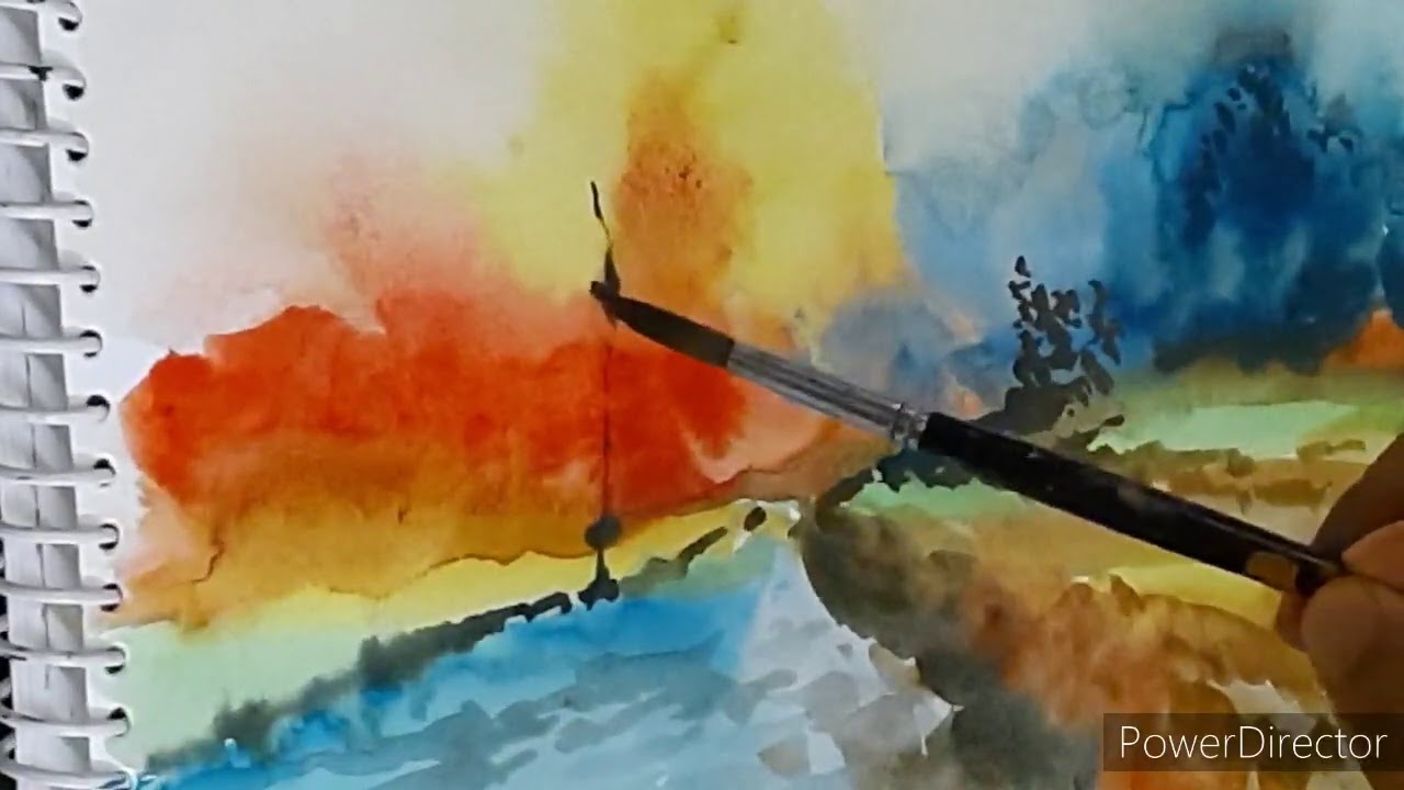 How to paint a landscape YouTube