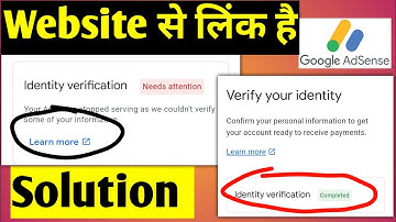 The website is linked to Google AdSense identity verification failed, how to correct it #googlead...