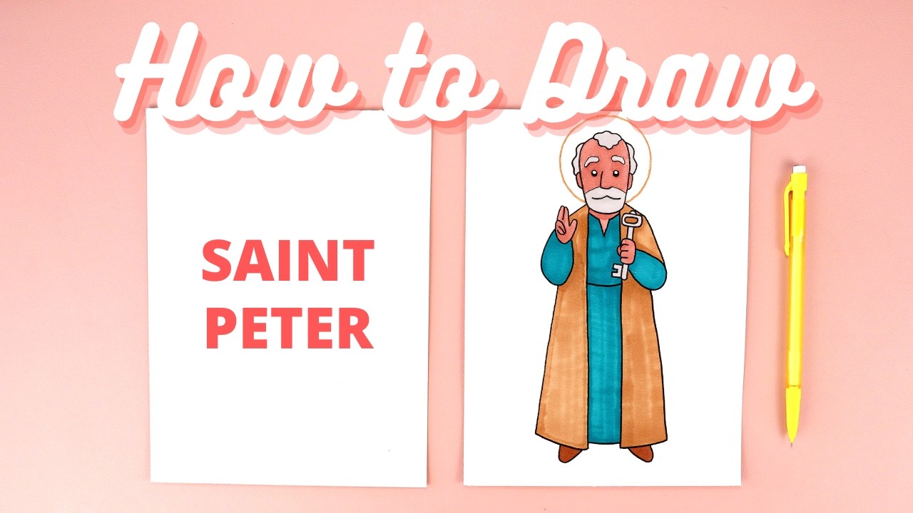 How to Draw Saint Peter Step-by-Step Catholic Art Tutorial