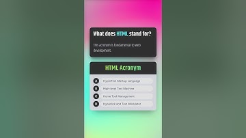 HTML Quiz: Do you know what it stands for? 🤔 #HTML #WebDev #CodingTrivia