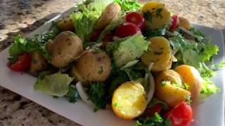 ሠላጣ በድንች Potato Salad Vegan food