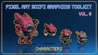 Pixel art Characters Toolkit vol.3   #pixelart #animation #assets