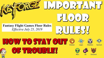Keyforge Floor Rules Explained – How To Stay Out of  Trouble!