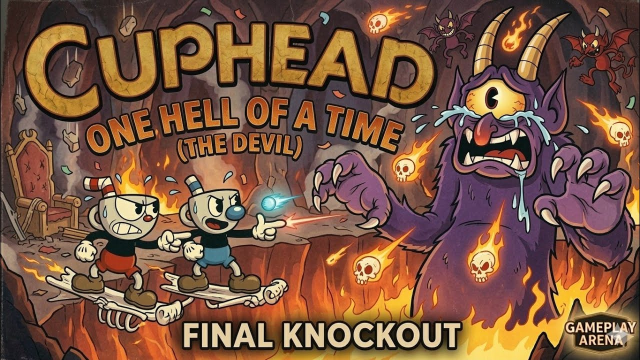 Cuphead: One Hell of a Time (The Devil) Final Boss Fight - YouTube
