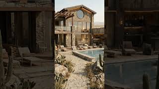 “Luxury Stone Desert Villa Restoration & Modern Oasis Transformation”