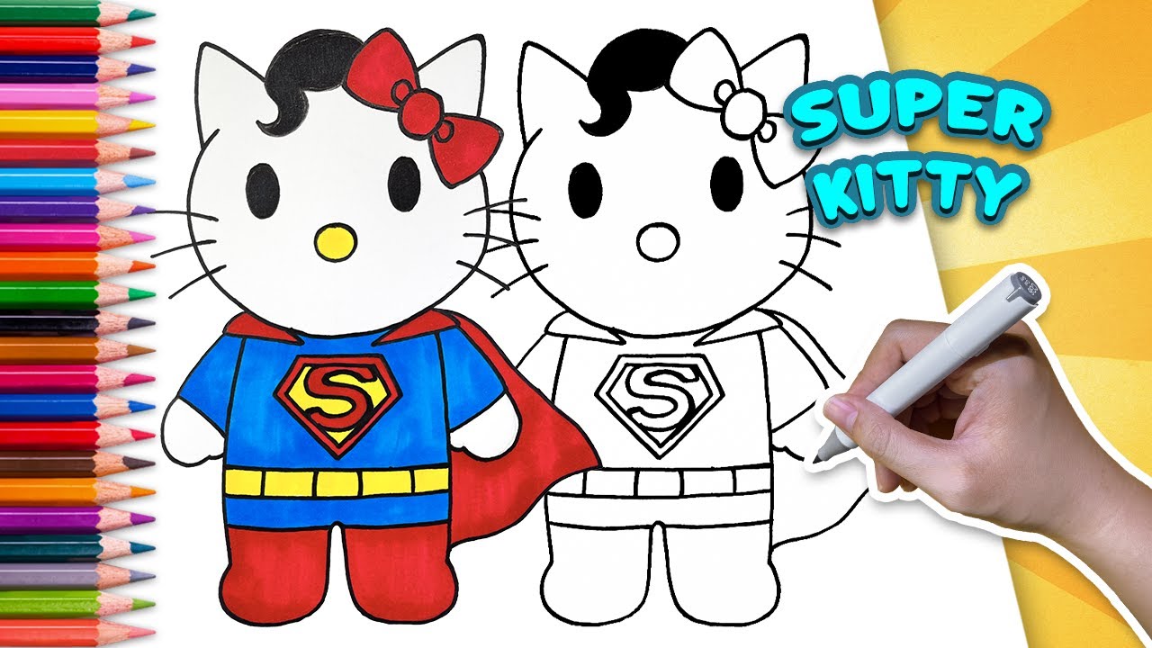 How to Draw Super Kitty — Creative Mashups | Step by Step Tutorial