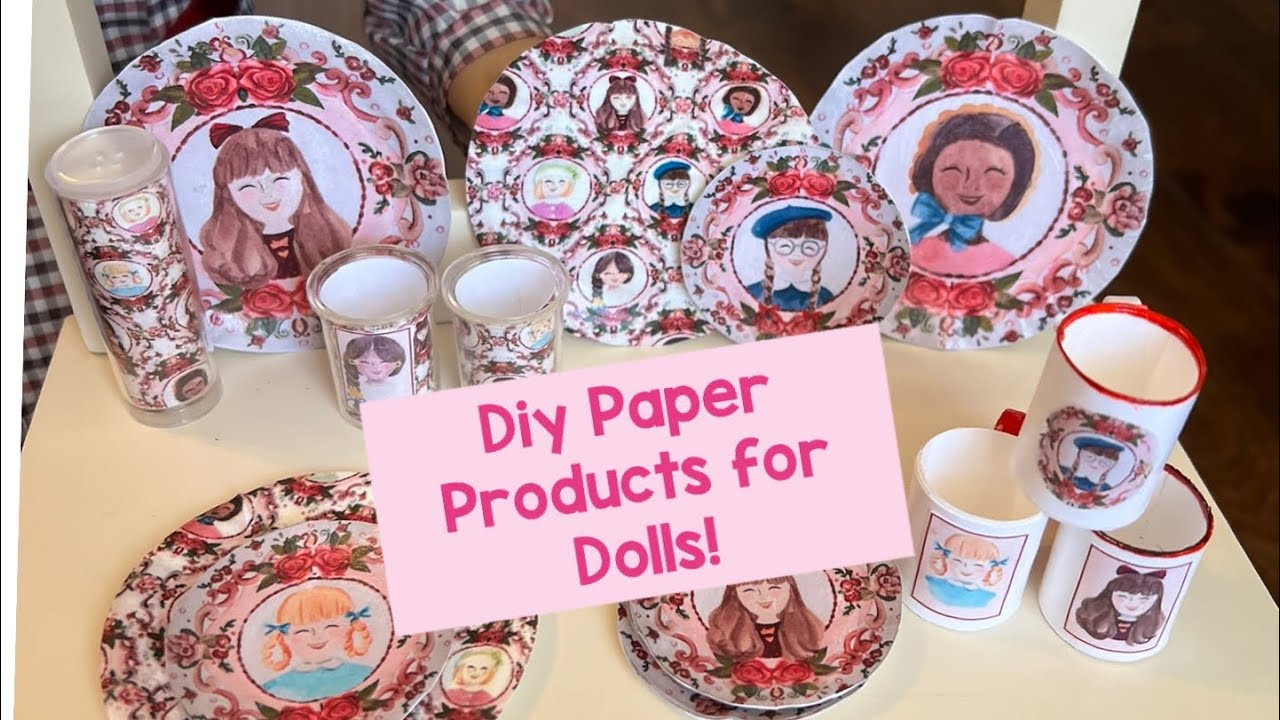 DIY Paper Plates for Dolls inspired by the Posh Peanut American Girl Collab!