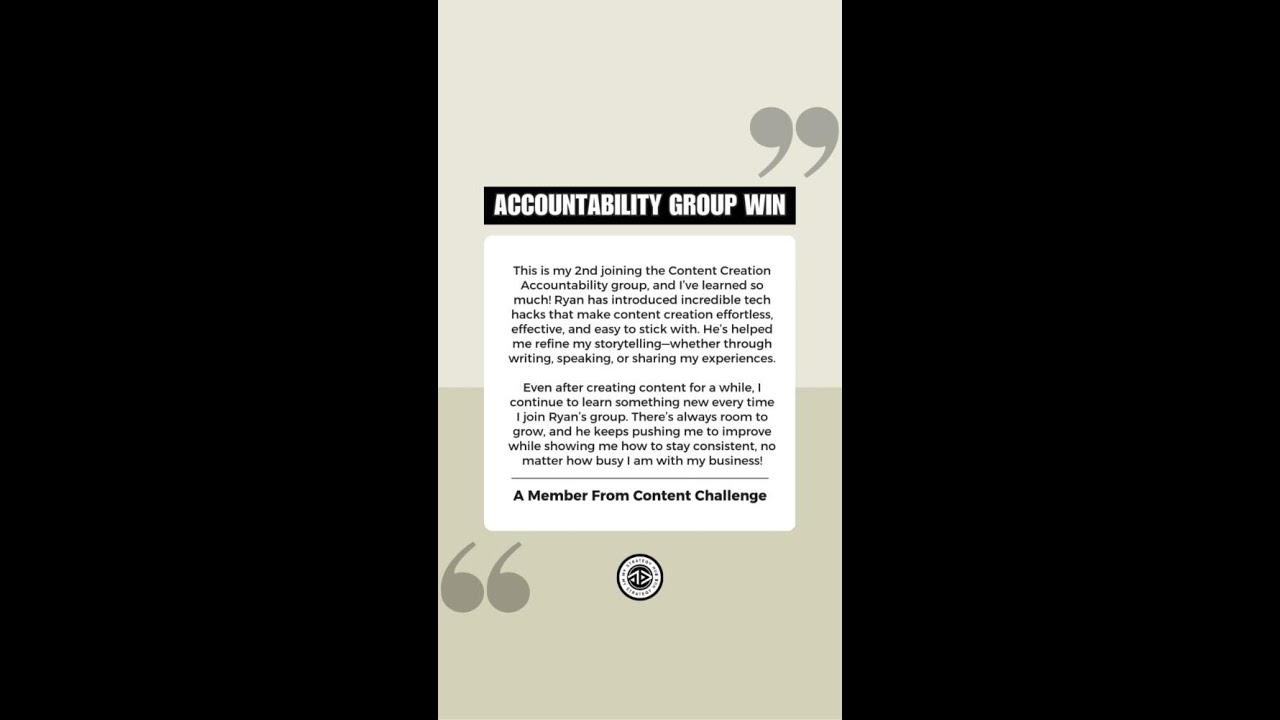 Accountability Group Win