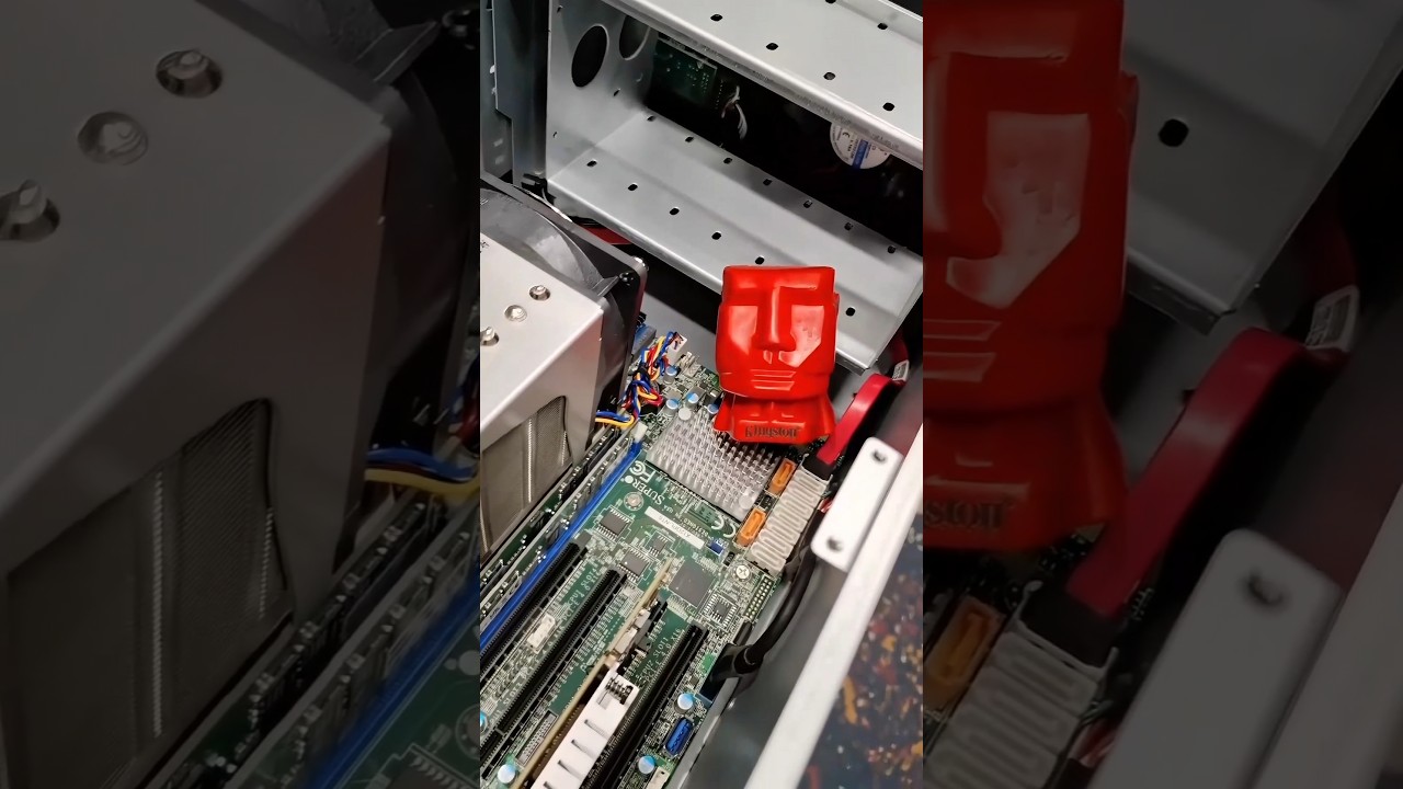 #Servidor Dual #Xeon Gold 6338, 512GB #Kingston, NVMe, HD #Seagate #IronWolf e Rede #Intel #X540T2