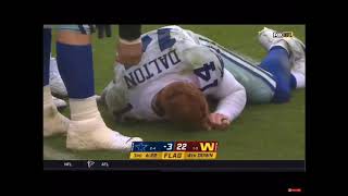 Andy Dalton Gets Hurt After Sliding