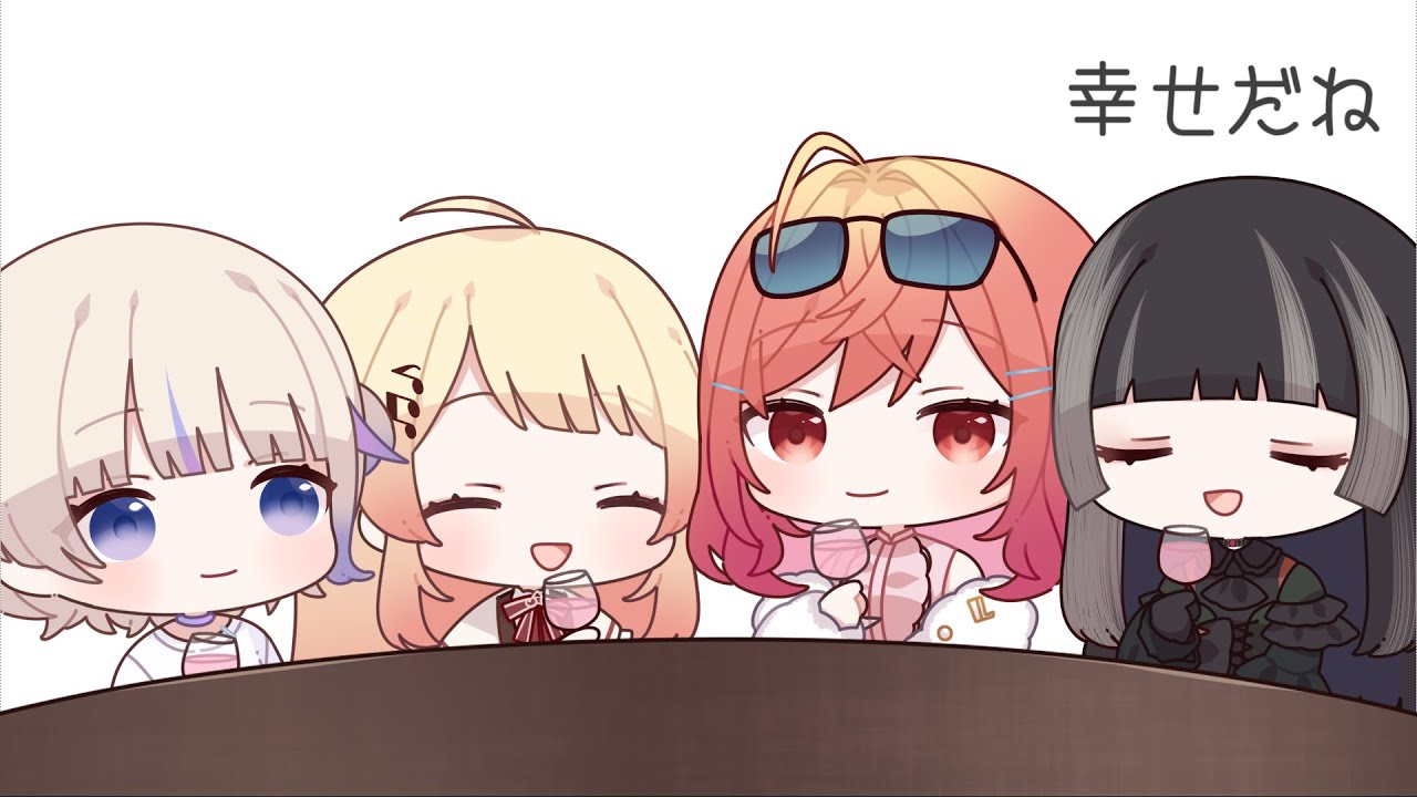 【手描き】お互いの好きなタイプを発表し合う中、幸せを実感するらでんちゃん【切り抜き】