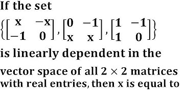 Linear algebra csir net gate iit jam mathematics