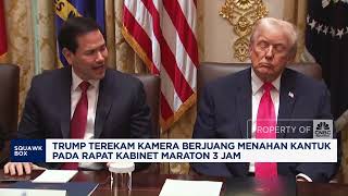 Momen Trump Terekam Menahan Kantuk di Rapat Kabinet 3 Jam