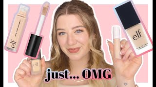 ELF HYDRATING CAMO CONCEALER & FLAWLESS SATIN FOUNDATION! DO THEY REALLY WORK?!