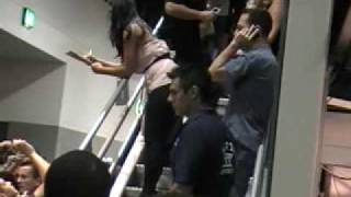 Olivia Munn at the G4 Booth for Comic con 09