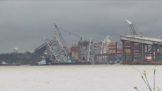 Weather slows salvage and recovery efforts of Baltimore bridge collapse