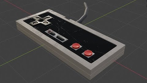 Adding textures to my buttons on my NES controller in Blender 4.2.