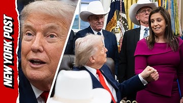 Trump Praises Stefanik But Stops Short of Endorsing Her in Awkward Oval Office Moment