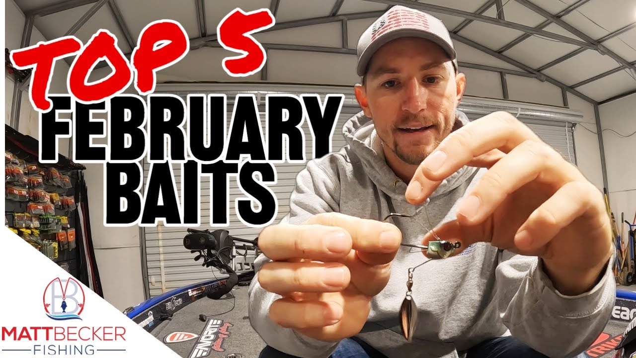 BASS FISHING in FEBRUARY - TOP 5 BAITS (Cold-Water Baits)