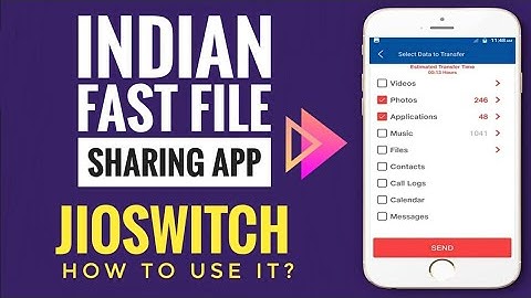 Best Indian File Transfer App | JioSwitch | How To Use JioSwitch | RSingh4U